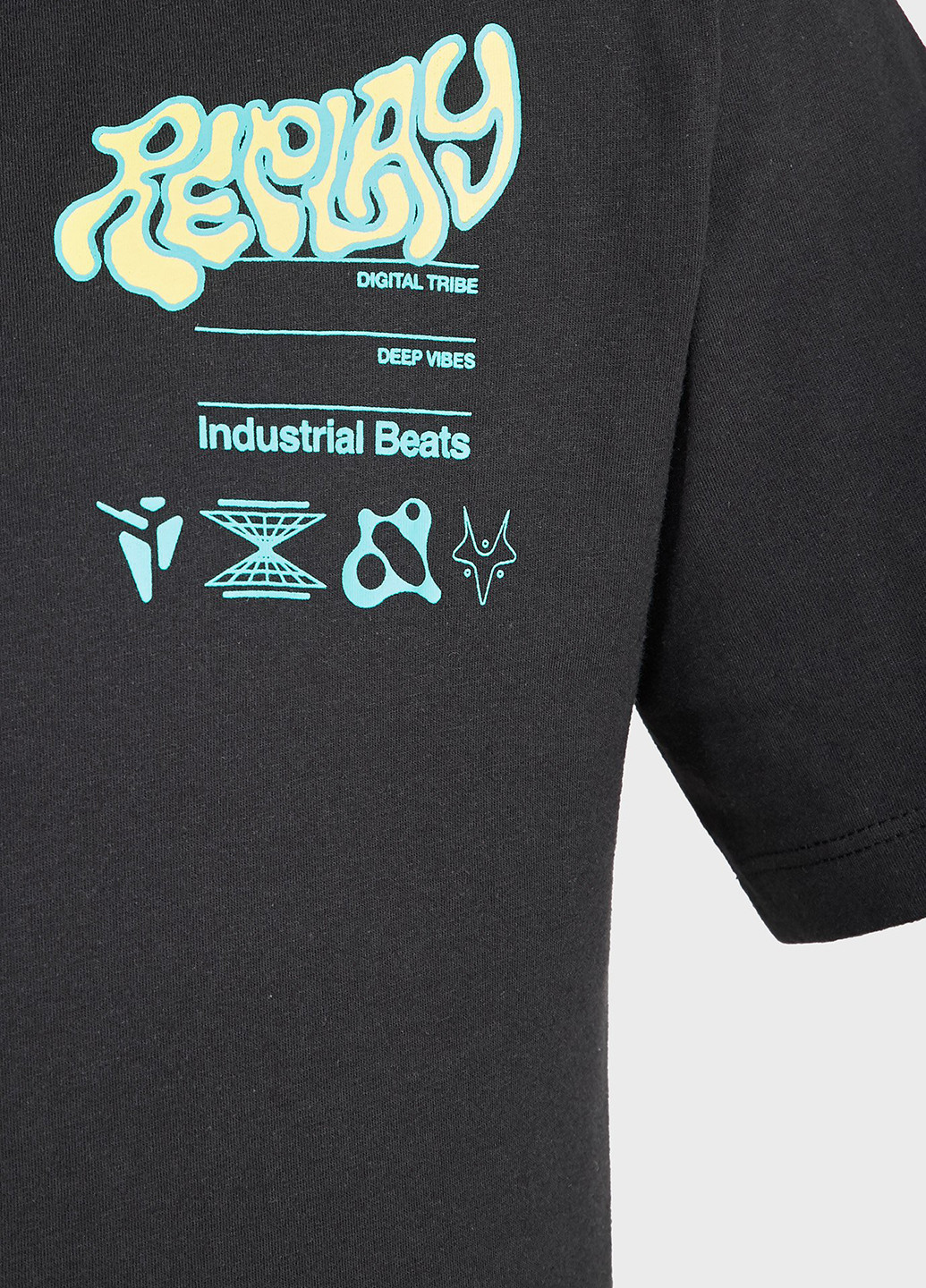 Черная футболка Replay