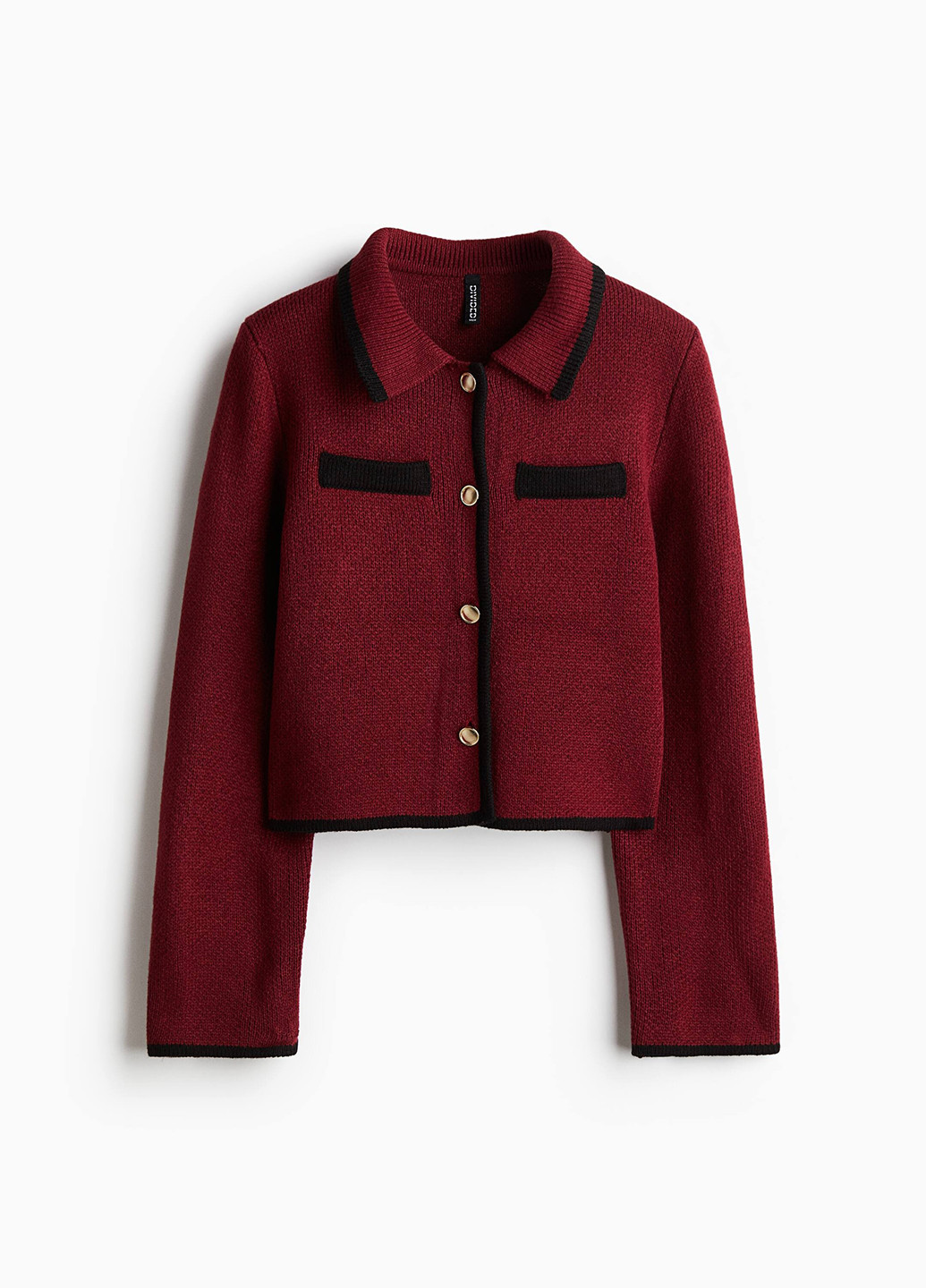Бордовый демисезонный кардиган H&M