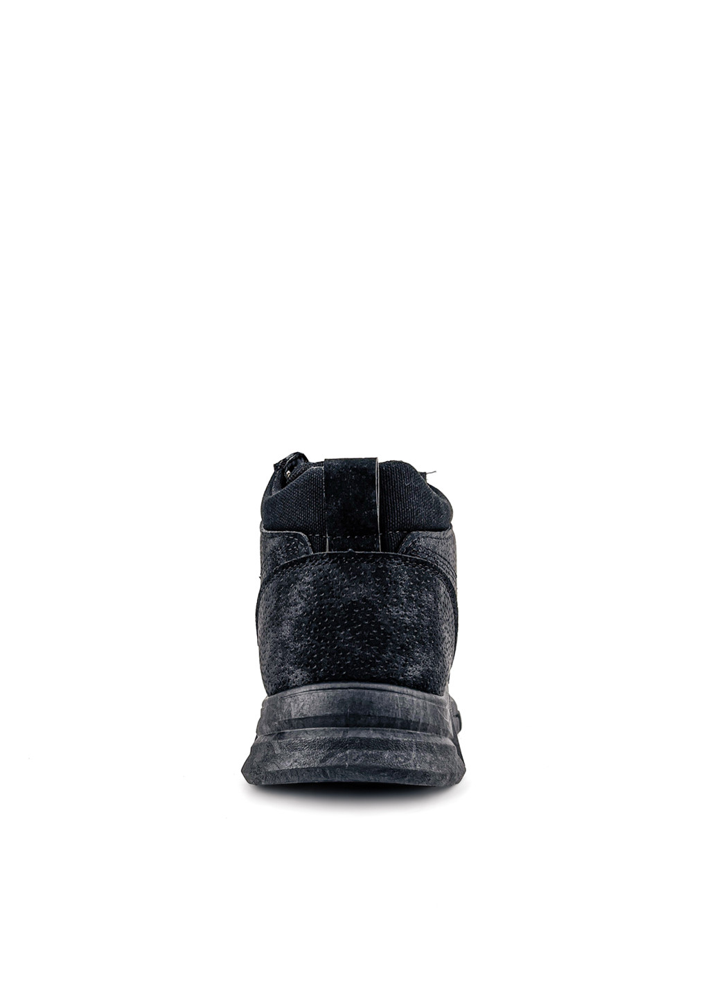 Черные осенние мужские модные ботинки демисезон черные нубук на каждый день Fashion