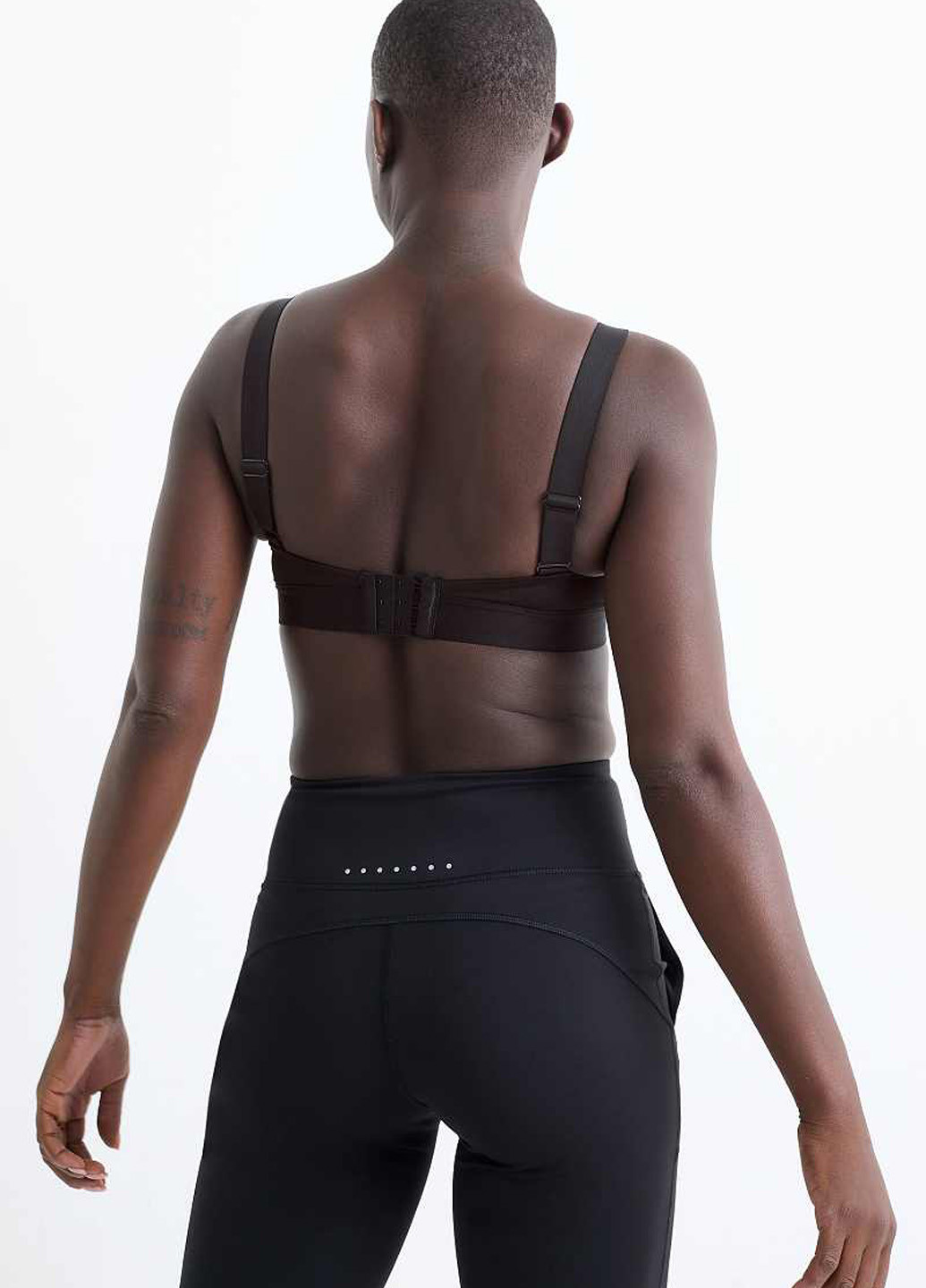 Чёрный бюстгальтер C&A без косточек полиэстер