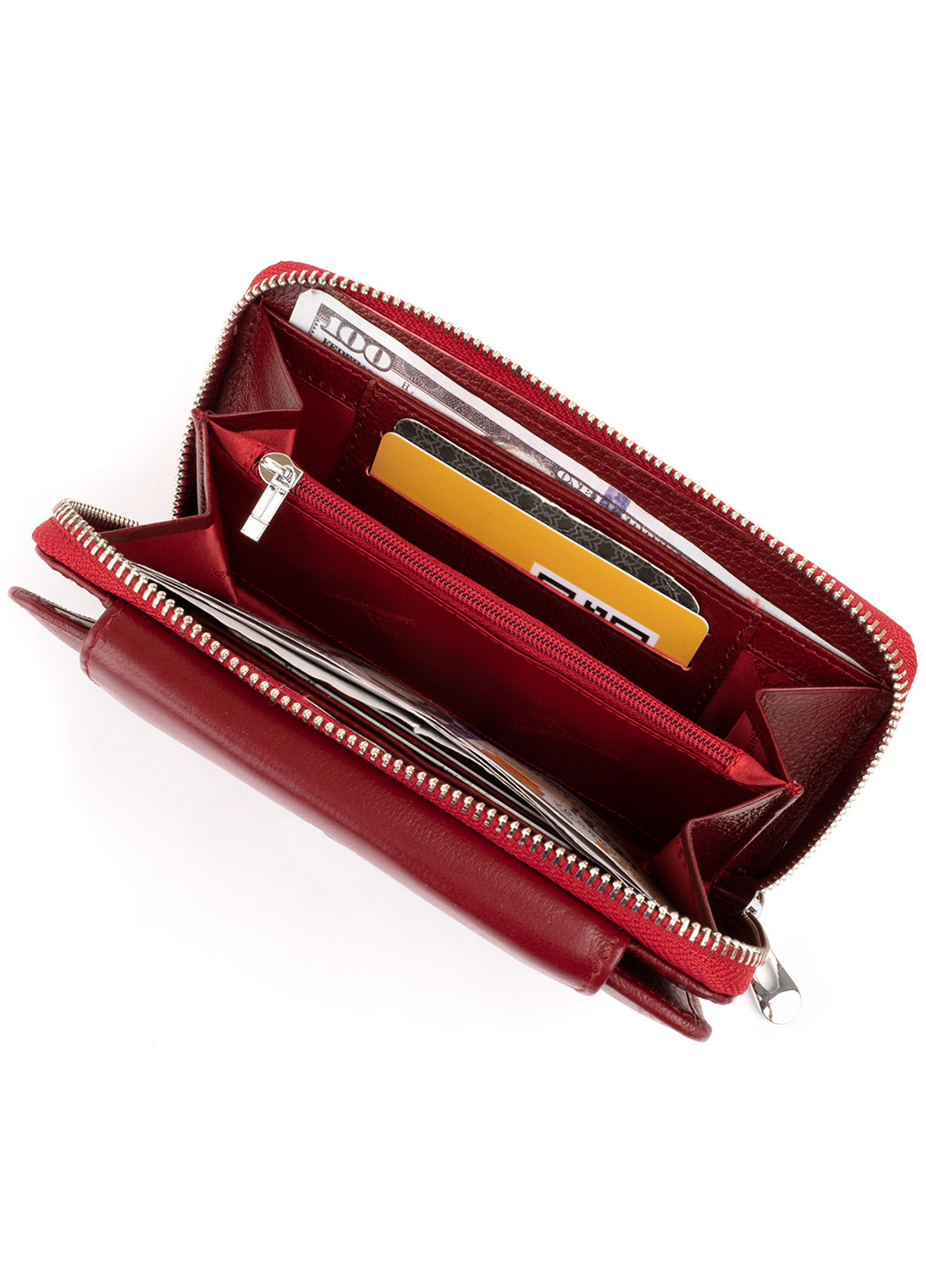 Жіночий шкіряний гаманець 19х9,5х2,5 см st leather (229460335)