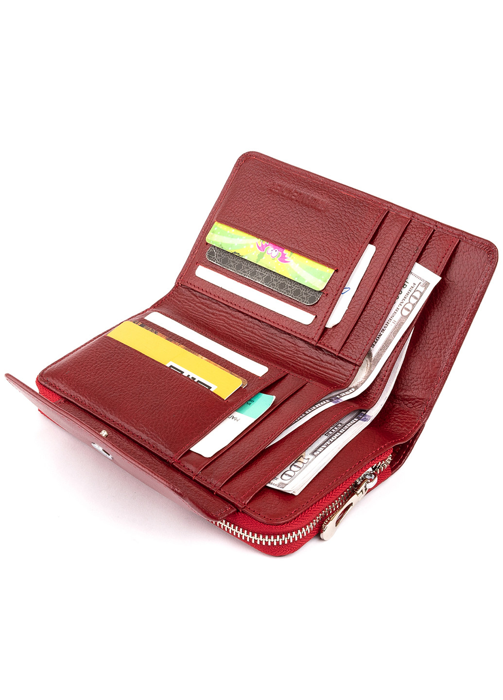 Жіночий шкіряний гаманець 19х9,5х2,5 см st leather (229460335)