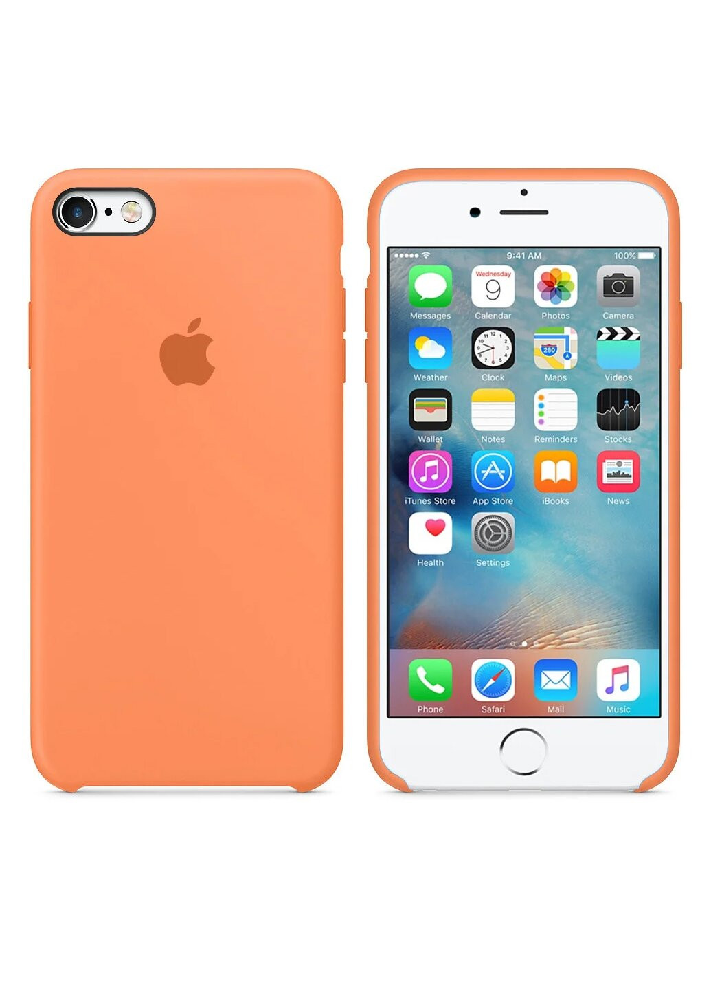 Чехол Silicone Case для iPhone 6/6s Papaya ARM (220821555)