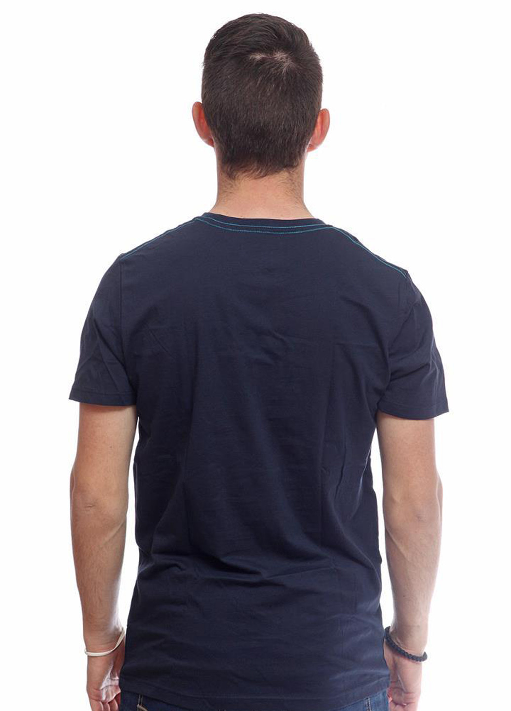 Темно-синя футболка з коротким рукавом Kenvelo