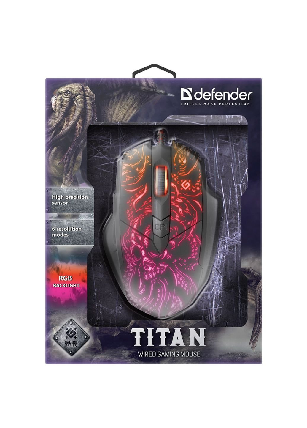 Мышка Titan GM-650L RGB Black (52650) Defender (252633689)