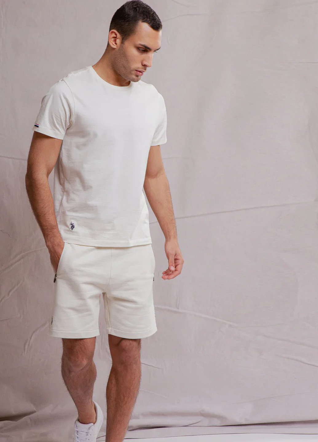 Кремовая футболка U.S. Polo Assn.