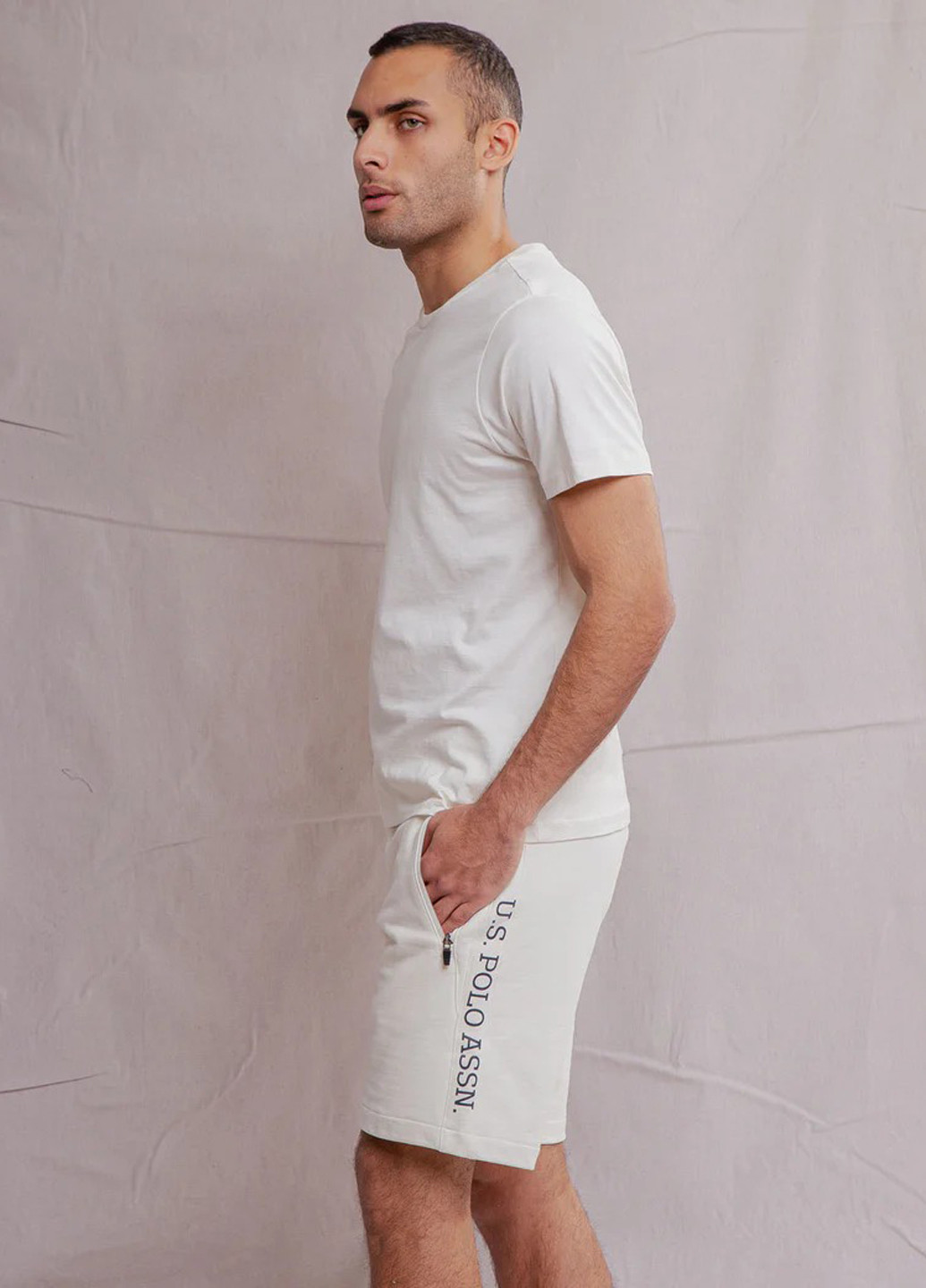 Кремовая футболка U.S. Polo Assn.