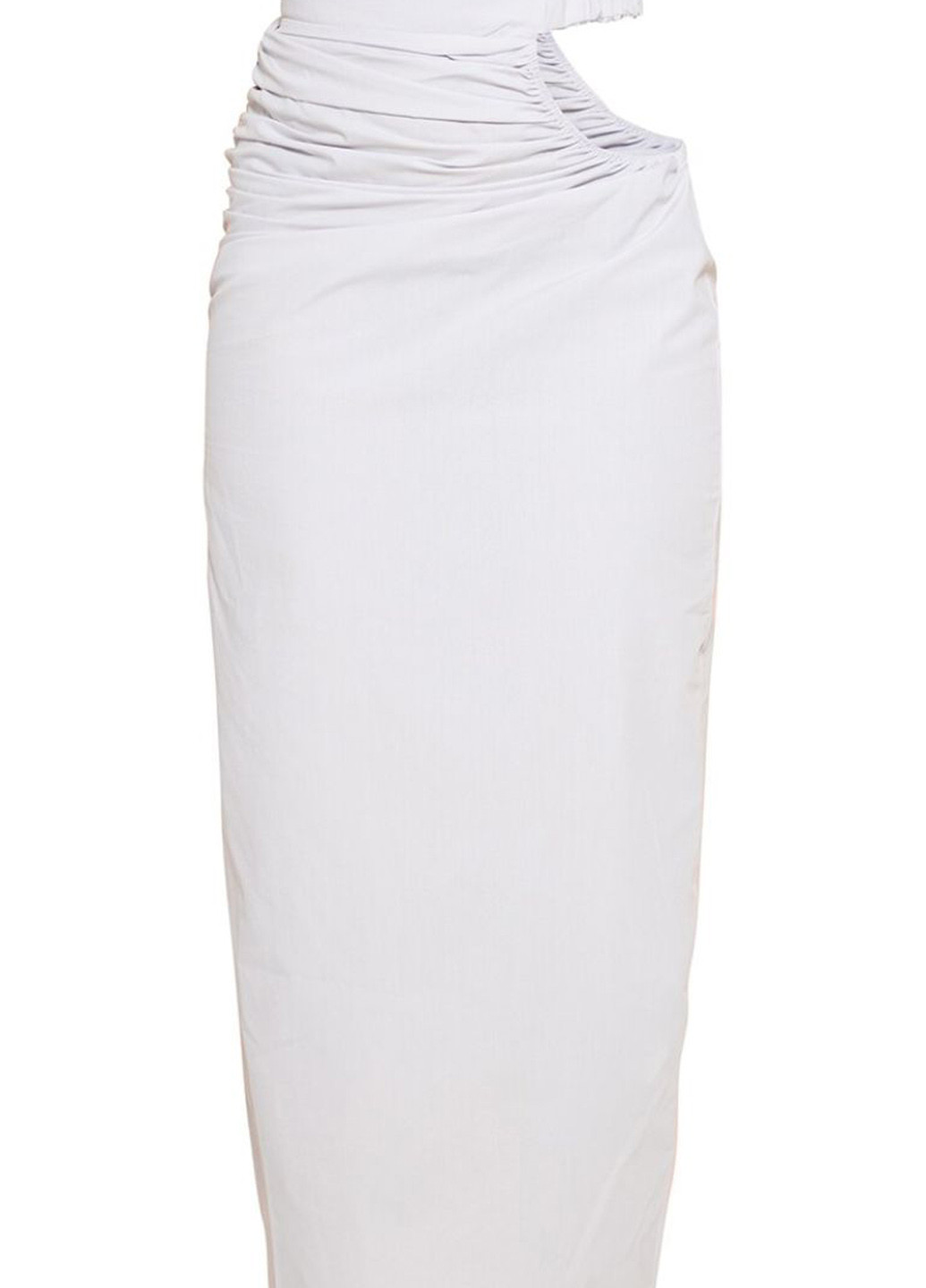 Серая офисная, кэжуал однотонная юбка PrettyLittleThing карандаш