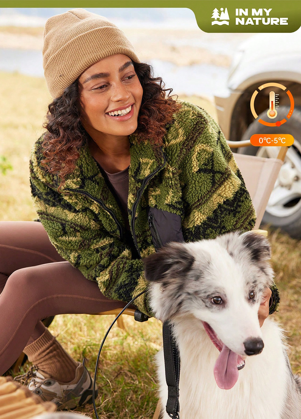 Темно-зеленая демисезонная куртка SHEIN