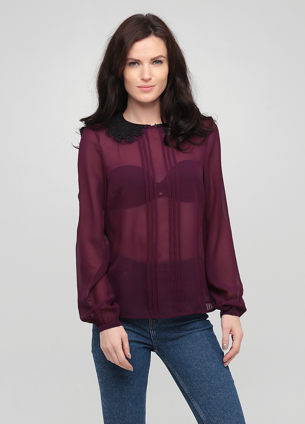 Фиолетовая демисезонная блуза Asos