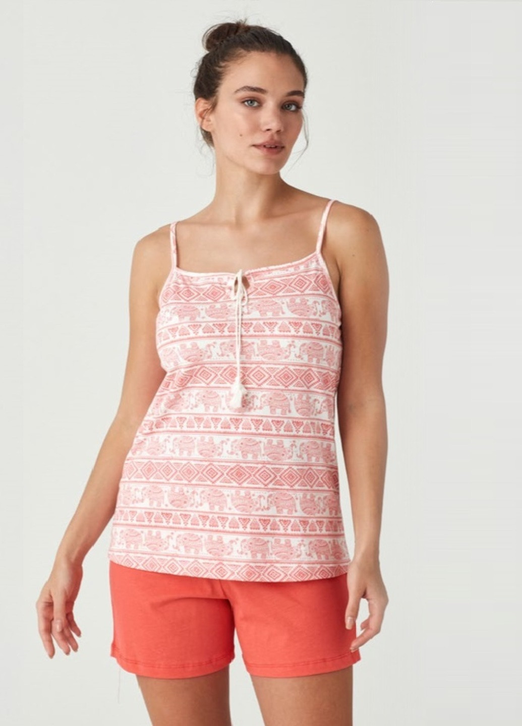 Коралова всесезон піжама комплект (футболка та шорти) жін./ mod/ / indigo/ xl M.O.D. 3471