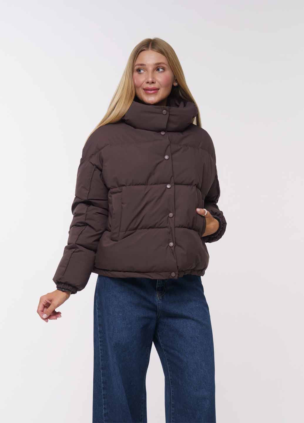 Коричневый зимний Пуховик Fashion