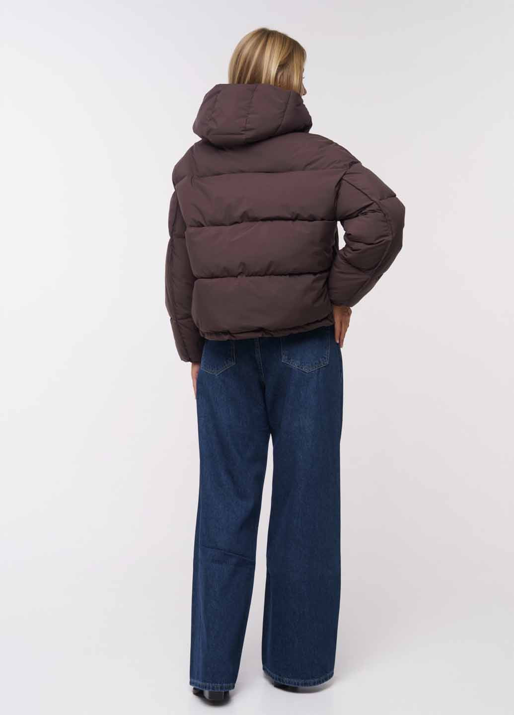 Коричневый зимний Пуховик Fashion