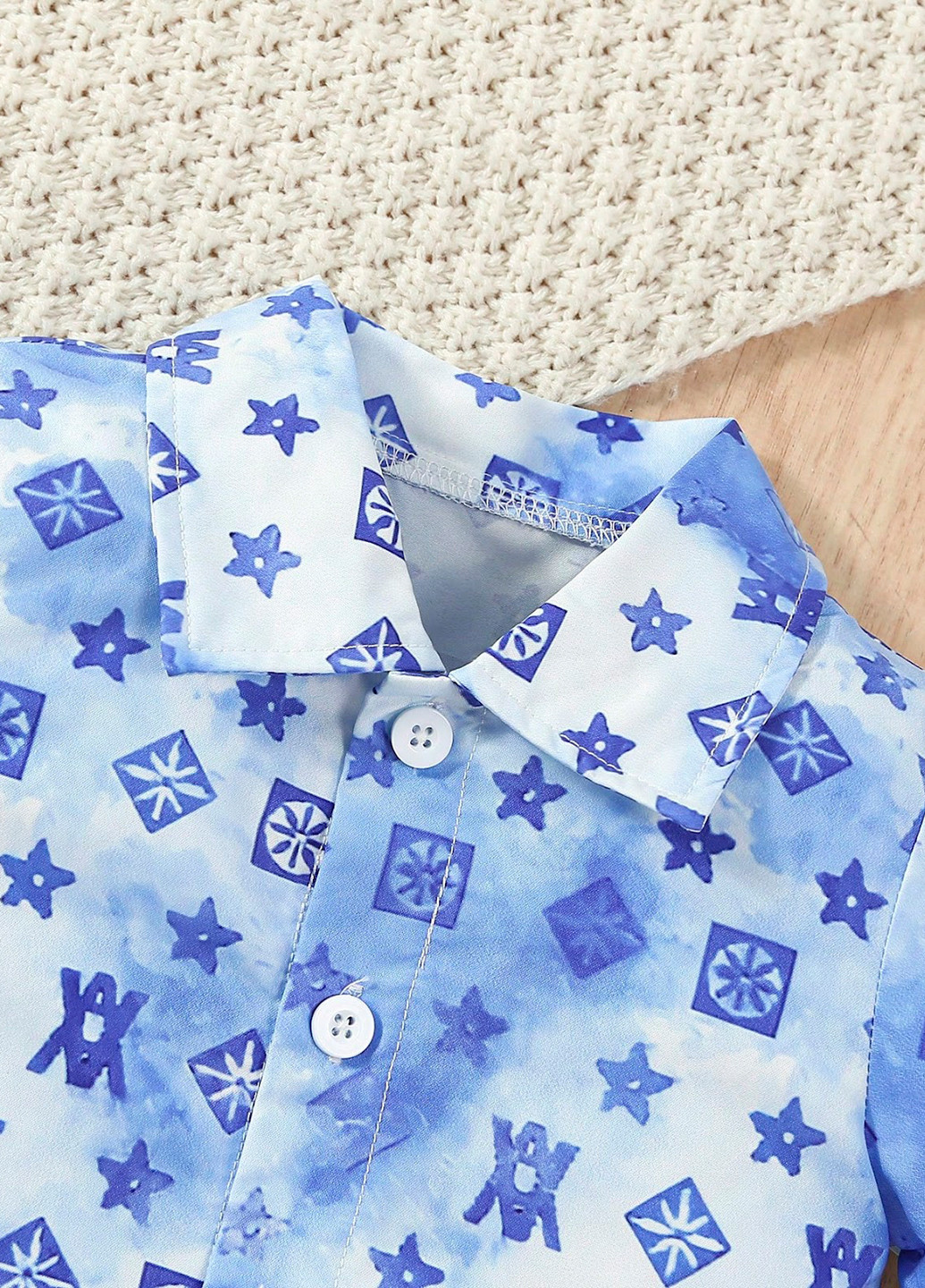 Комбінований літній комплект (панама, сорочка, шорти) SHEIN