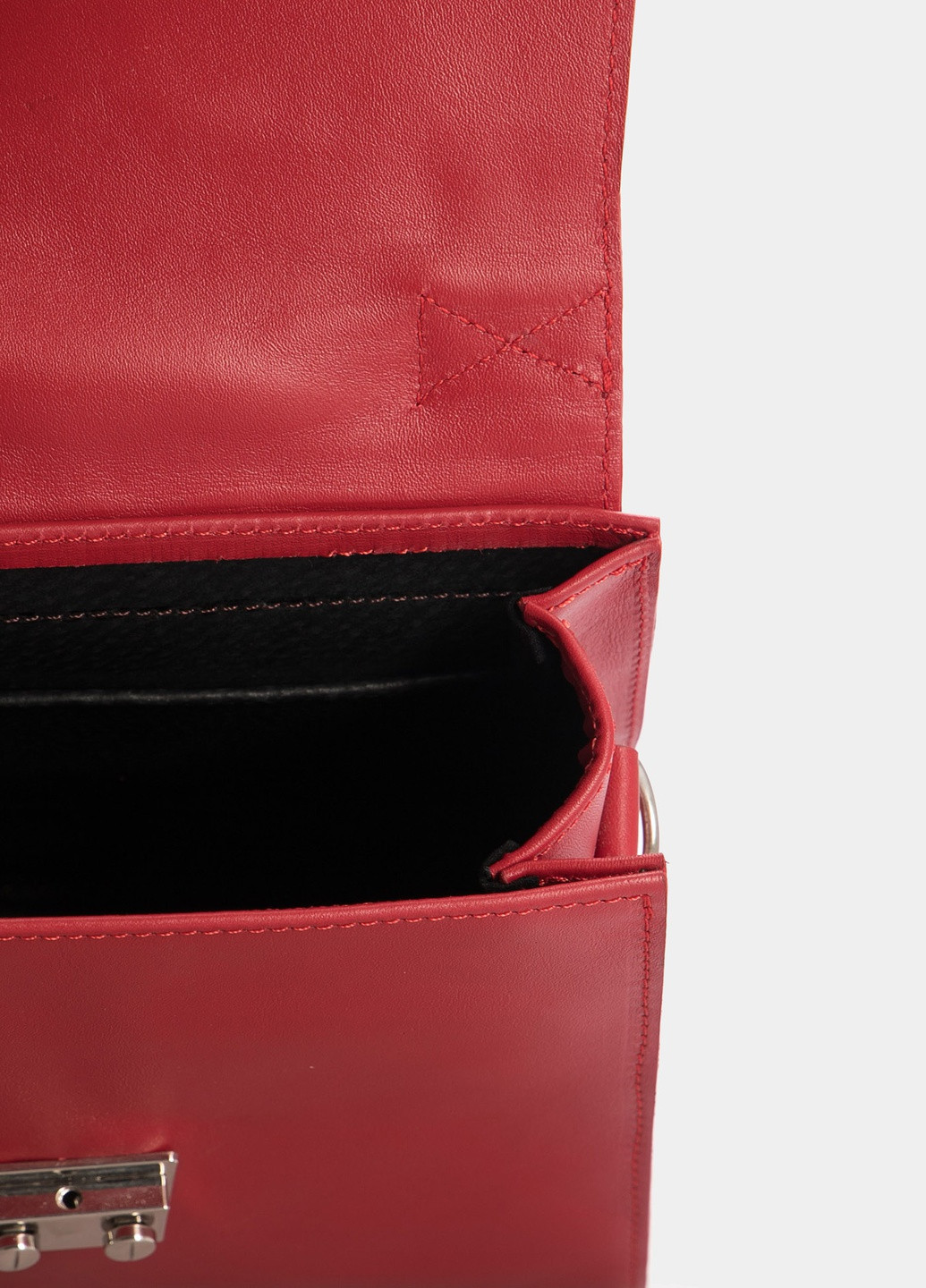Шкіряна жіноча сумка через плече з ручкою. Сумочка клатч червона. Сумка крос боді на плече маленька зі шкіри. Monika Kozhanty (224402317)