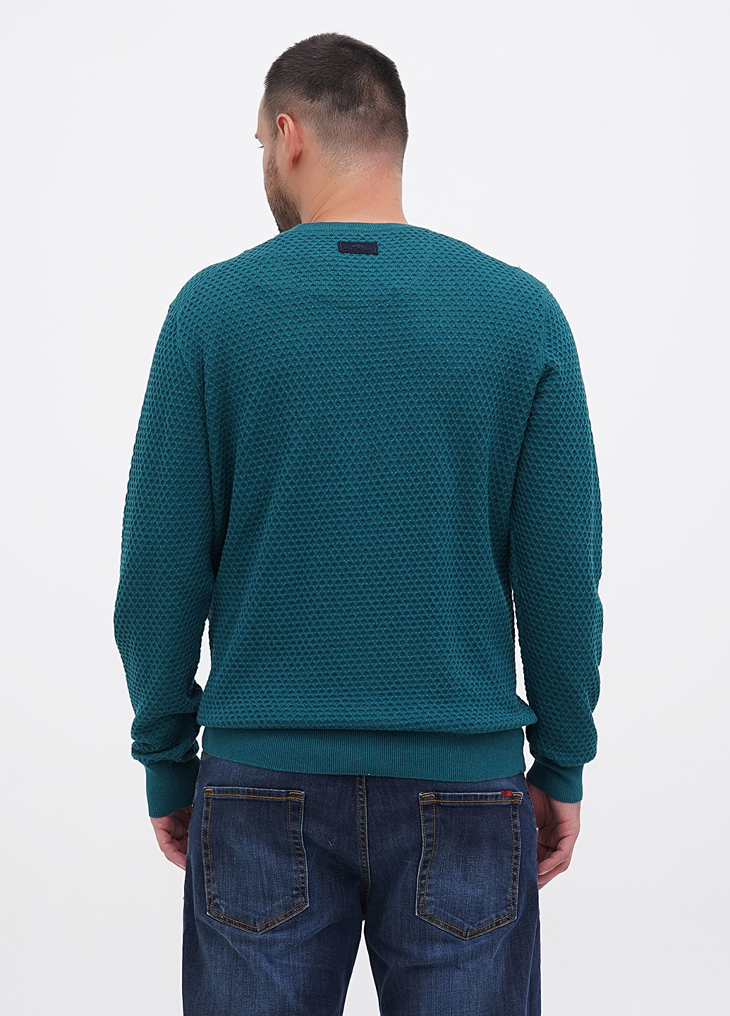 Смарагдовий демісезонний светр пуловер State of Art