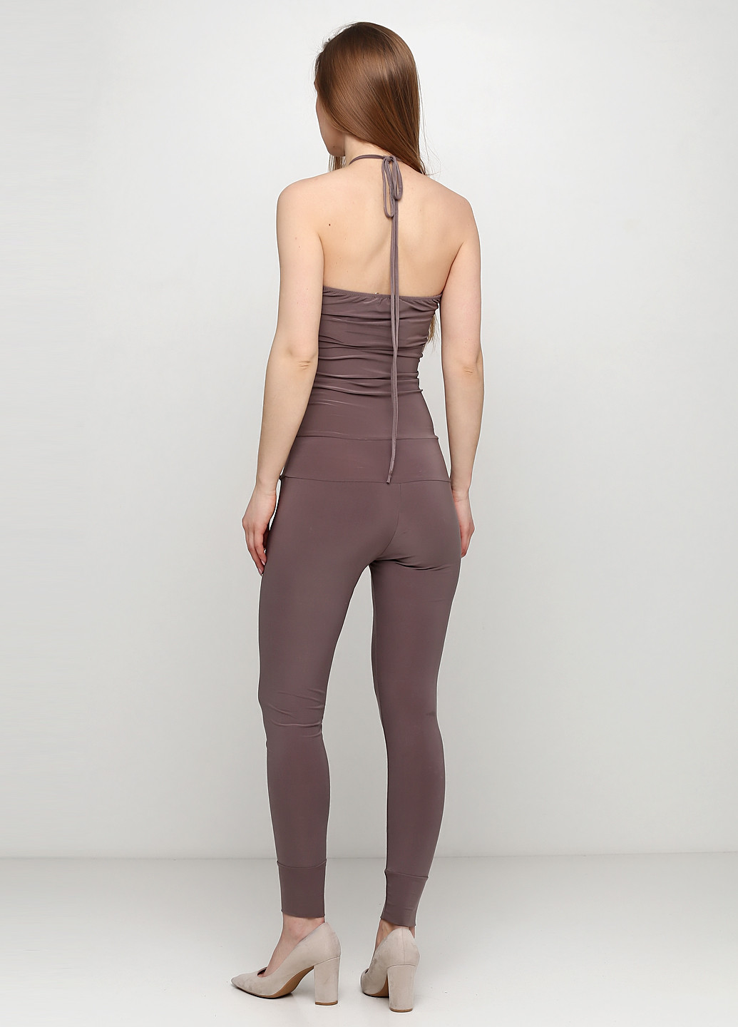 Комбінезон Maidoma комбінезон-брюки однотонний коричневий кежуал поліестер