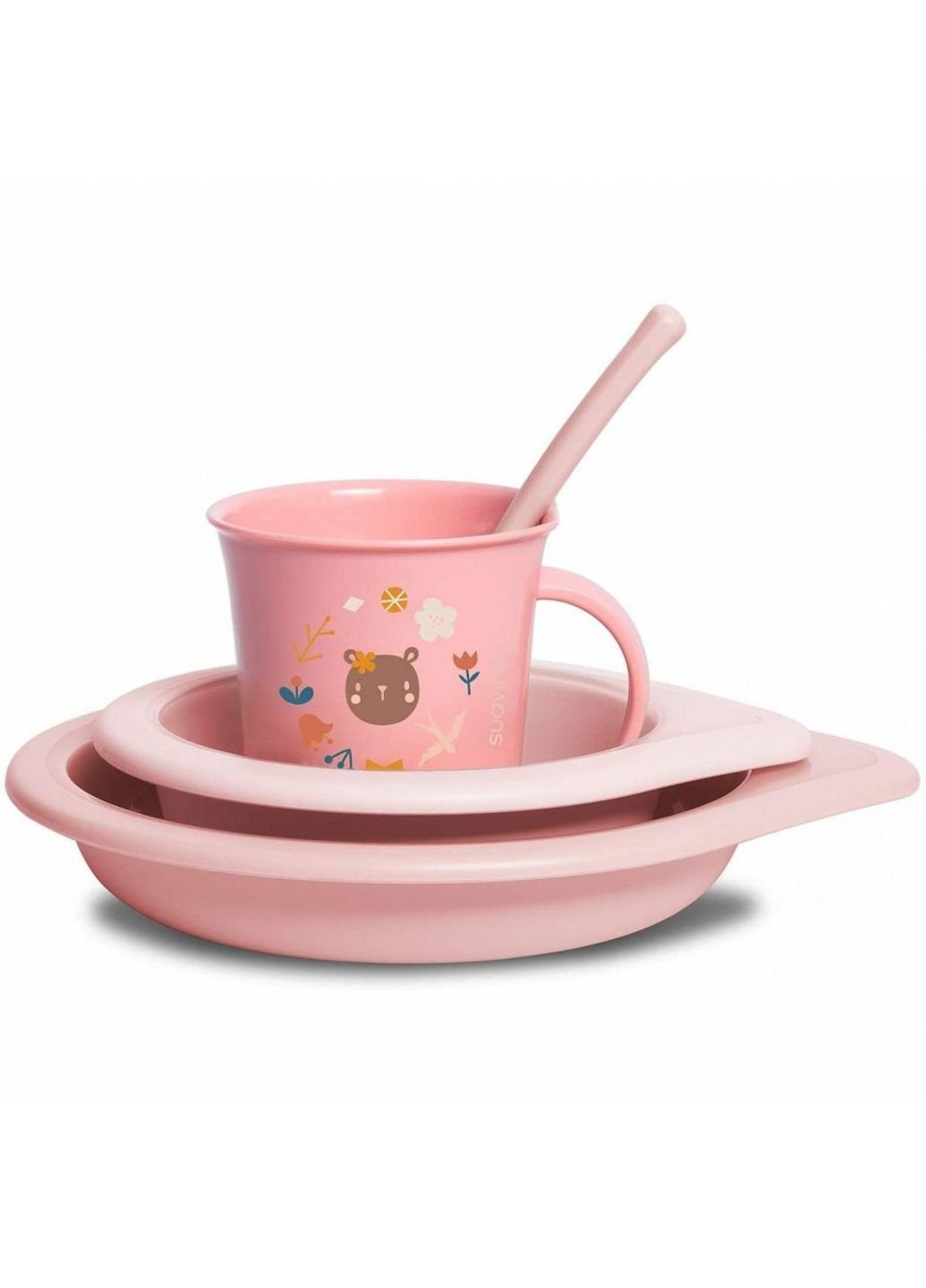 Набор детской посуды Лесные истории розовый Suavinex (252243897)