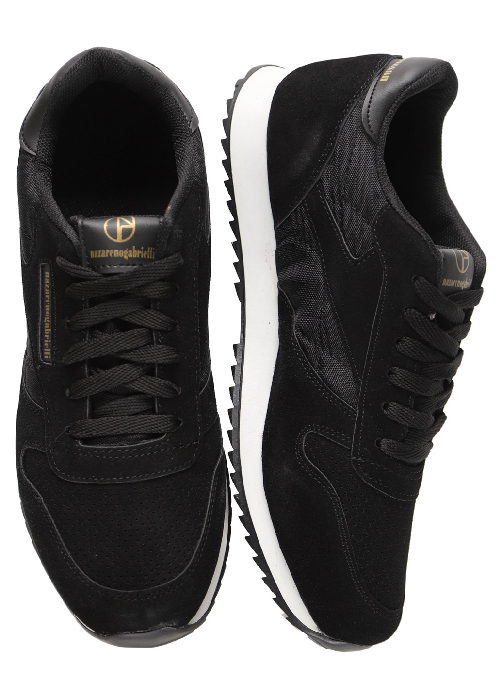 Черные демисезонные кроссовки Nazarenogabrielli