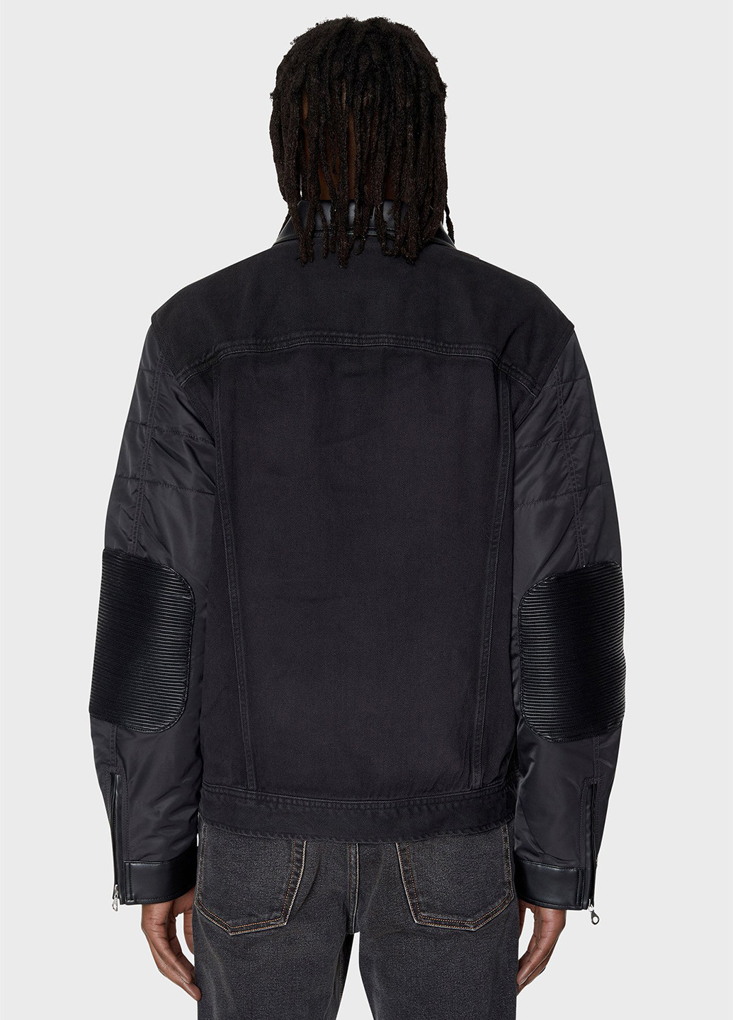 Чорна демісезонна куртка Diesel