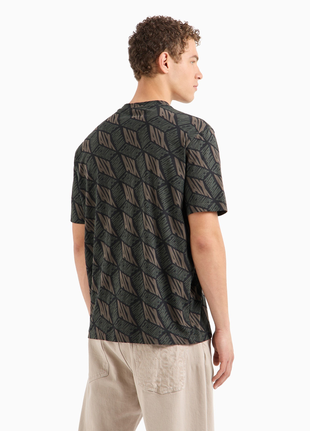 Зеленая футболка Armani Exchange