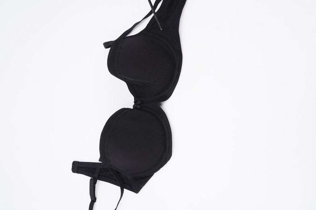 Чёрный корбей бюстгалтер C&A с косточками хлопок