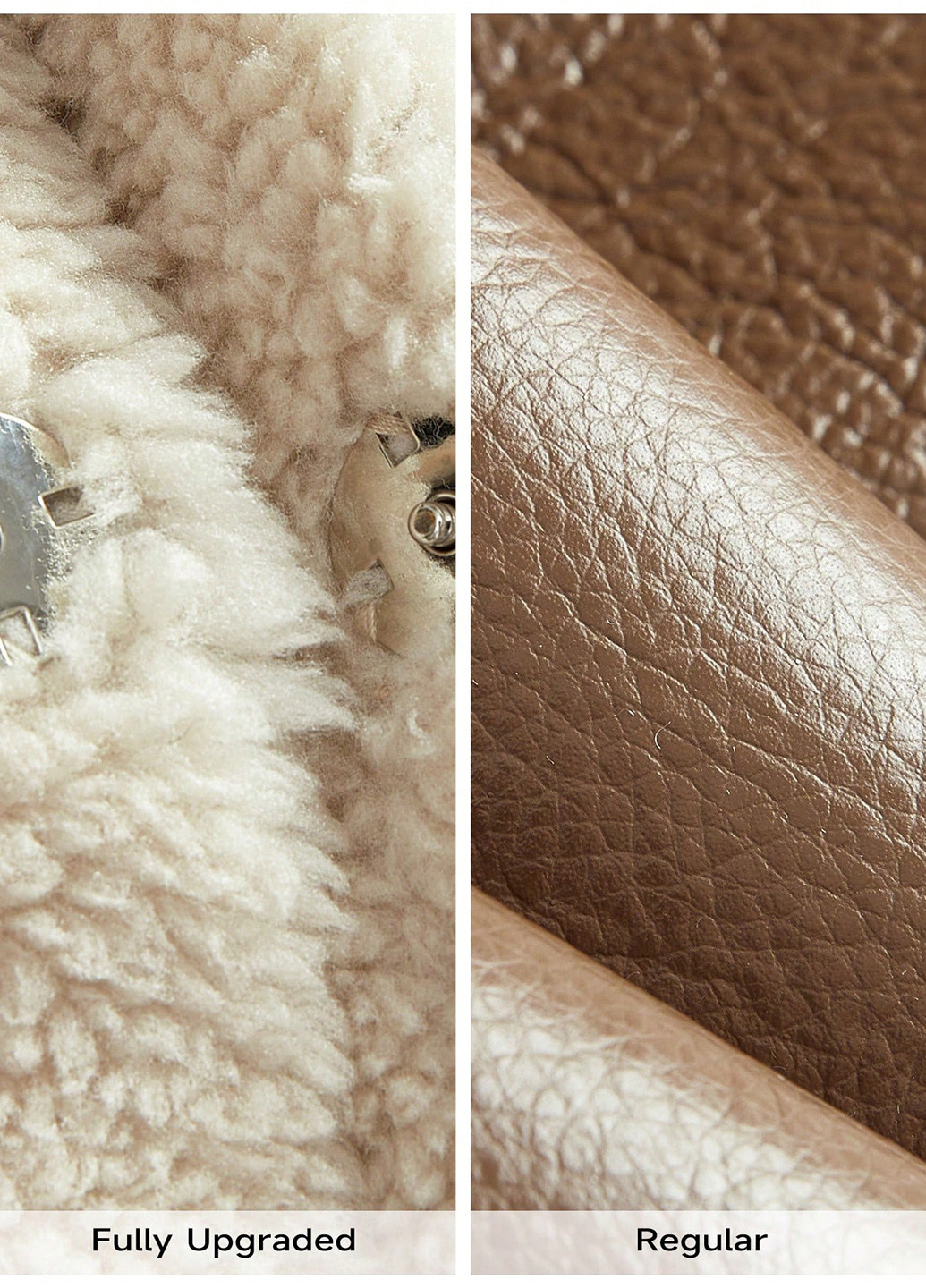 Коричневое зимнее Пальто однобортное SHEIN