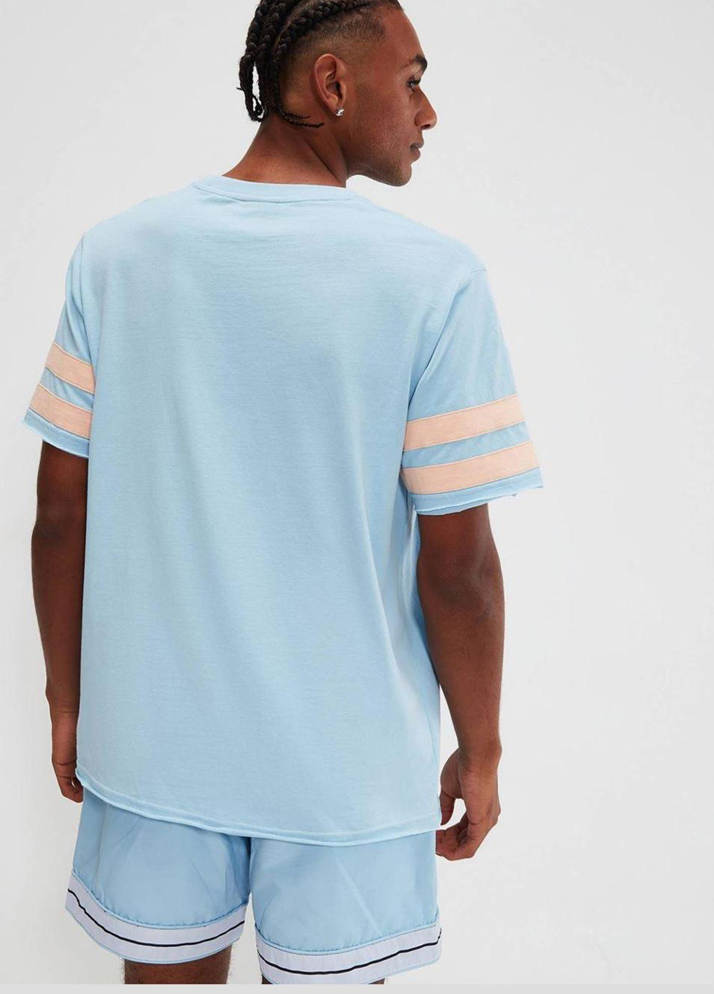 Блакитна футболка shv20027-426 Ellesse Slateno Light