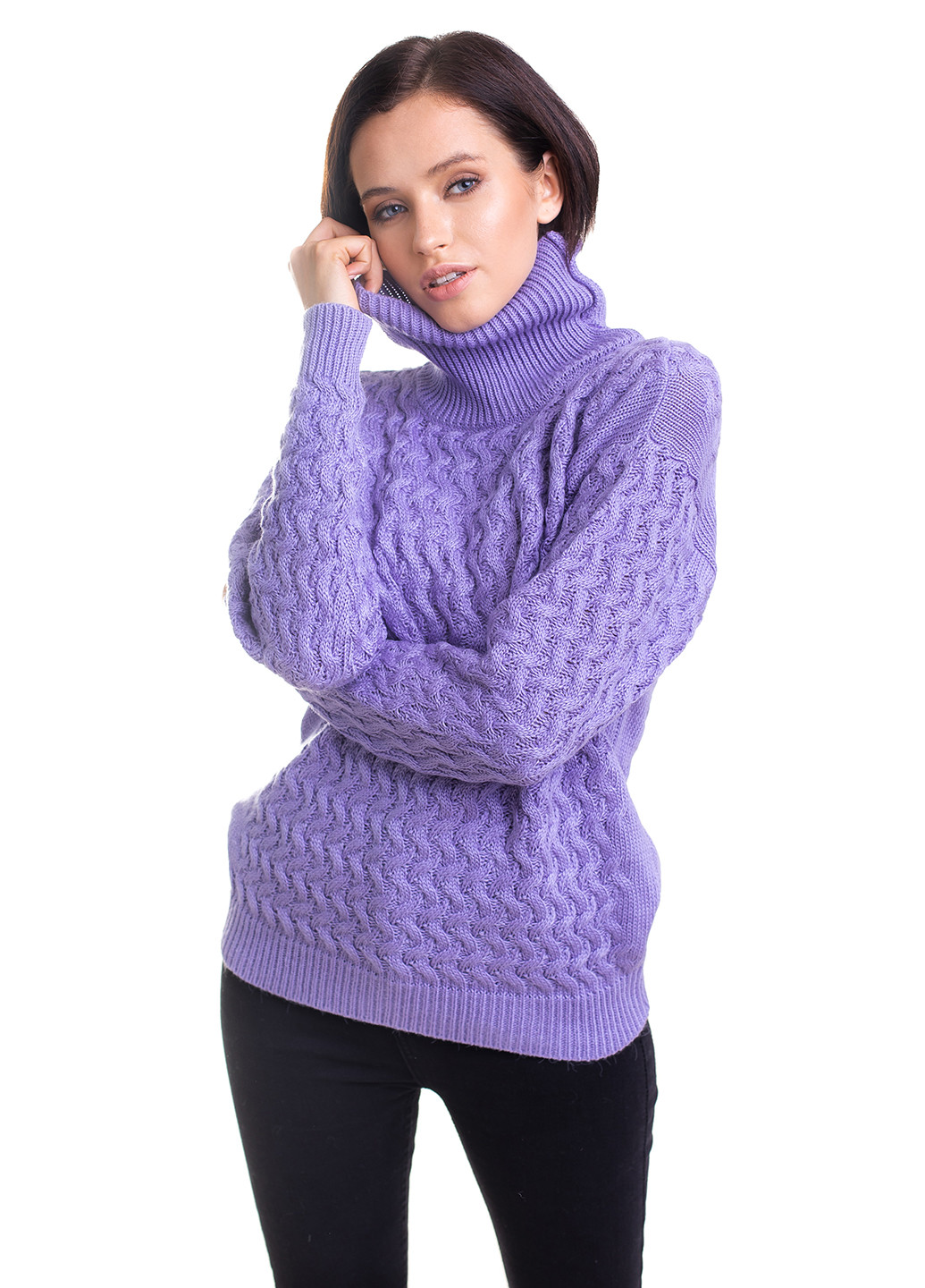 Лавандовый демисезонный свитер Bakhur
