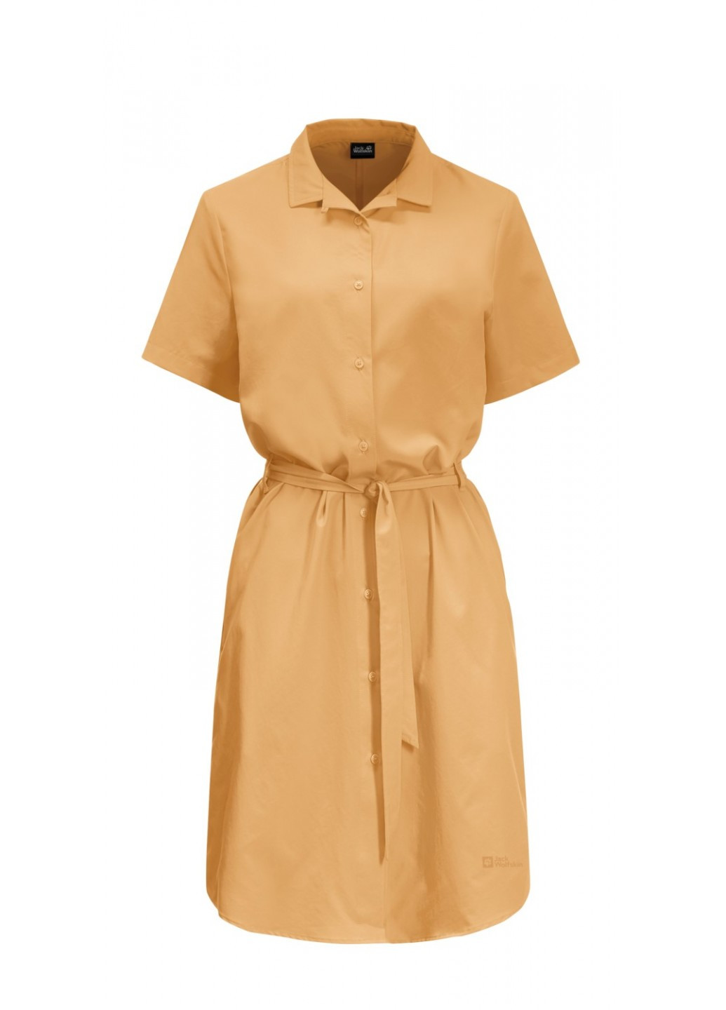 Гірчична кежуал сукня сукня-сорочка Jack Wolfskin однотонна