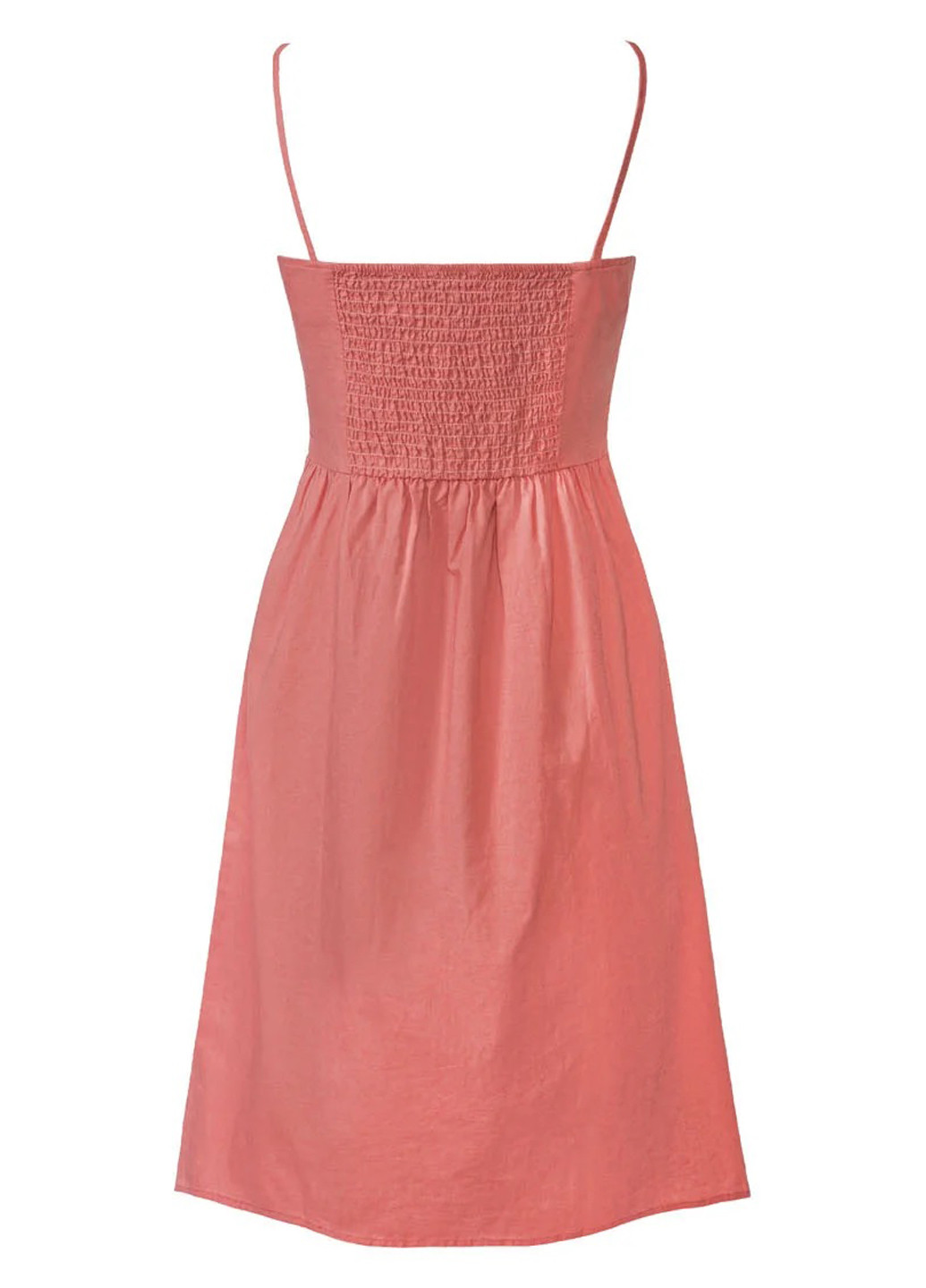 Темно-розовое кэжуал платье клеш Esmara однотонное