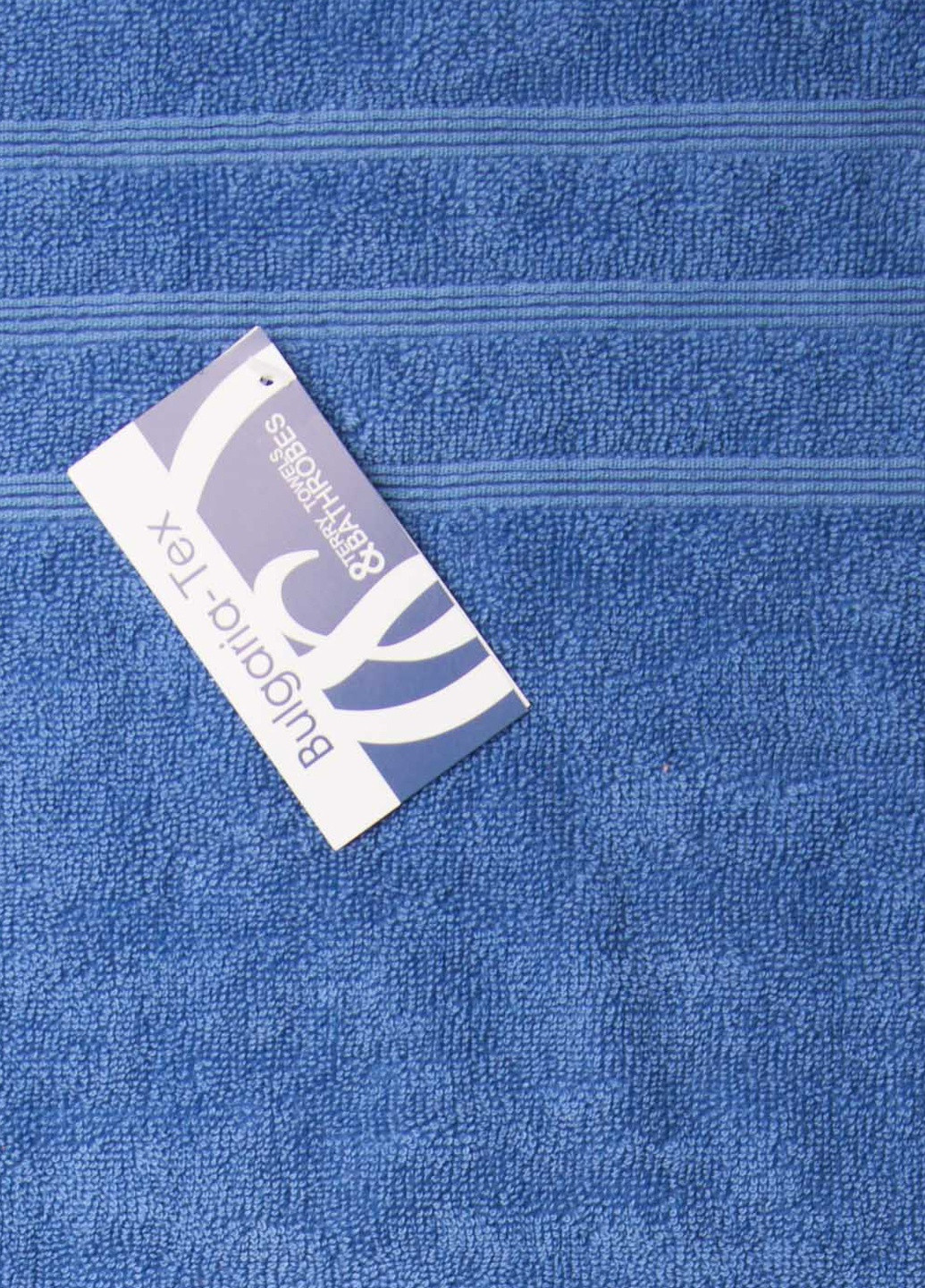 Рушник махровий New Wave, Bulgaria tex, синій, розмір 50x90 см, щільність 420 гр/м2 Bulgaria-Tex синій