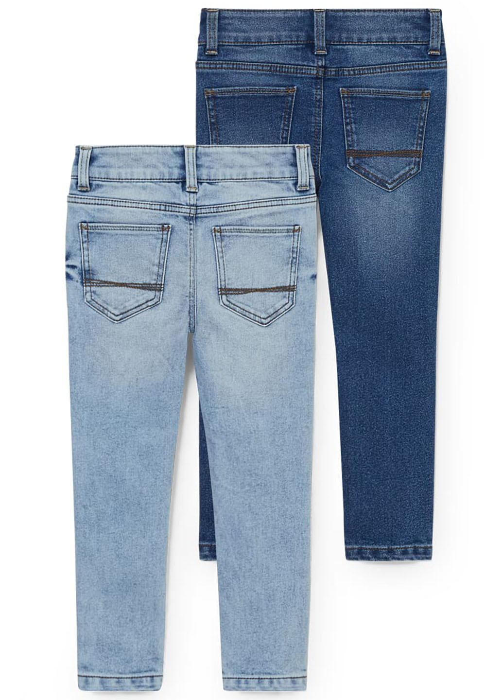 Комбинированные демисезонные слим джинсы (2 шт.) C&A