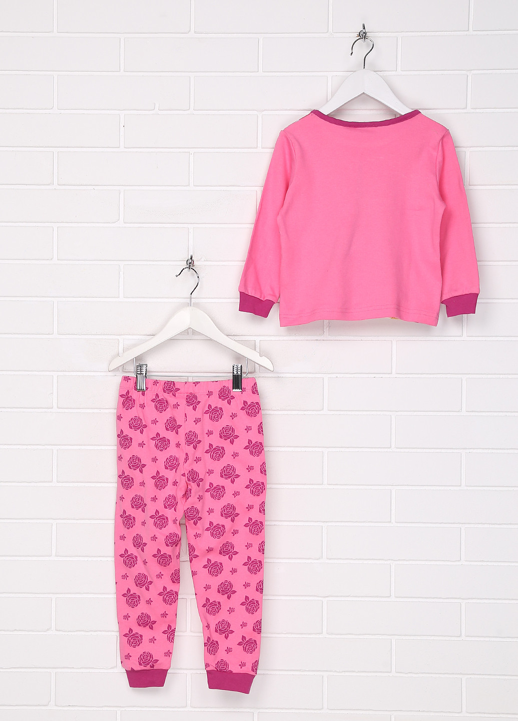 Рожева всесезон піжама (лонгслів, брюки) Disney