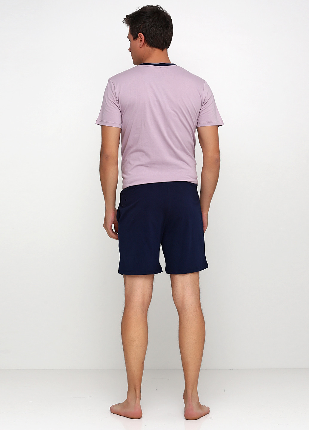 Бледно-лиловый демисезонный комплект (футболка, шорты) Senti