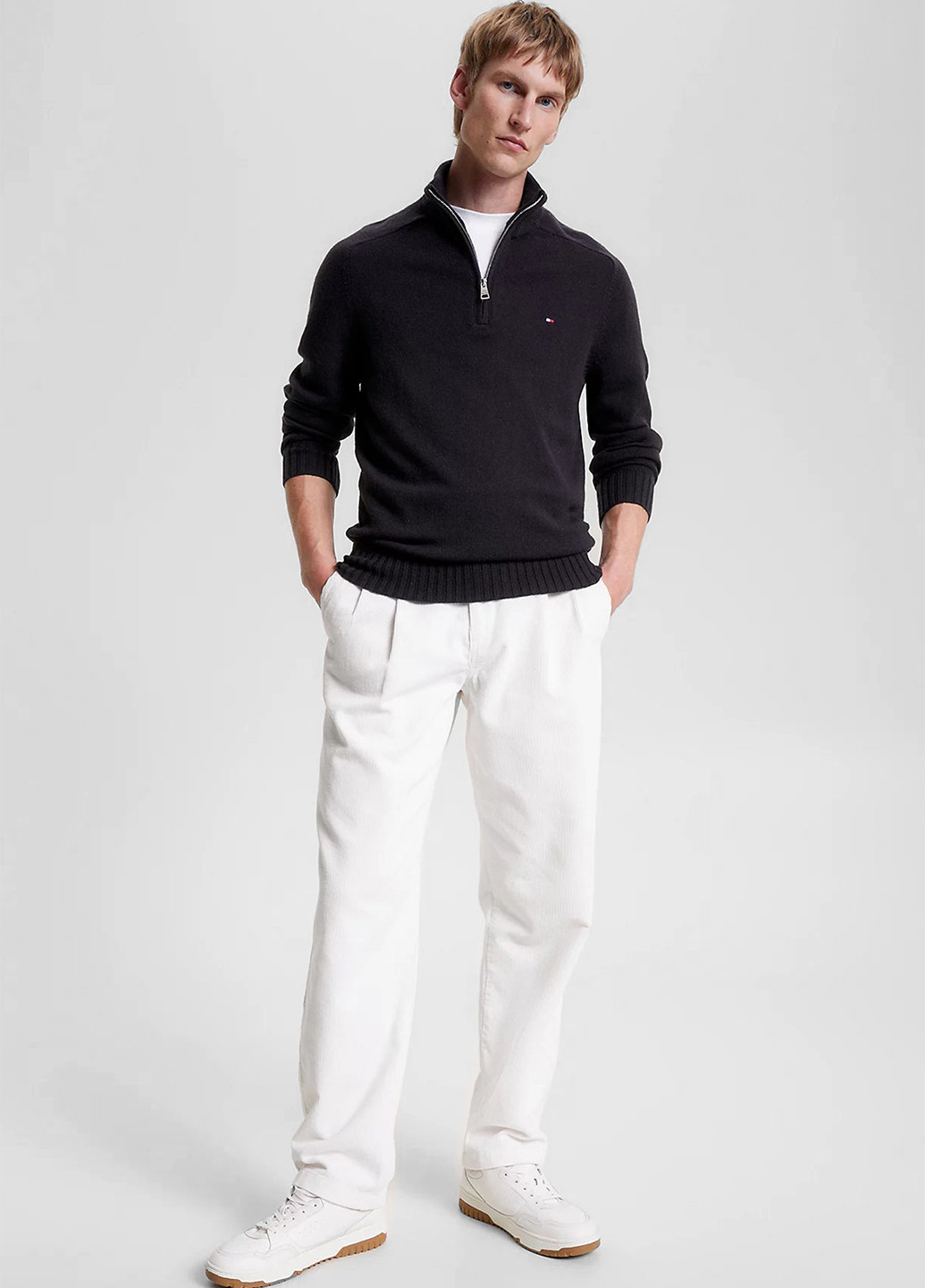 Чорний зимовий светр Tommy Hilfiger