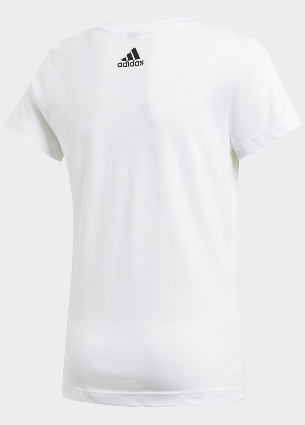 Белая летняя футболка с коротким рукавом adidas