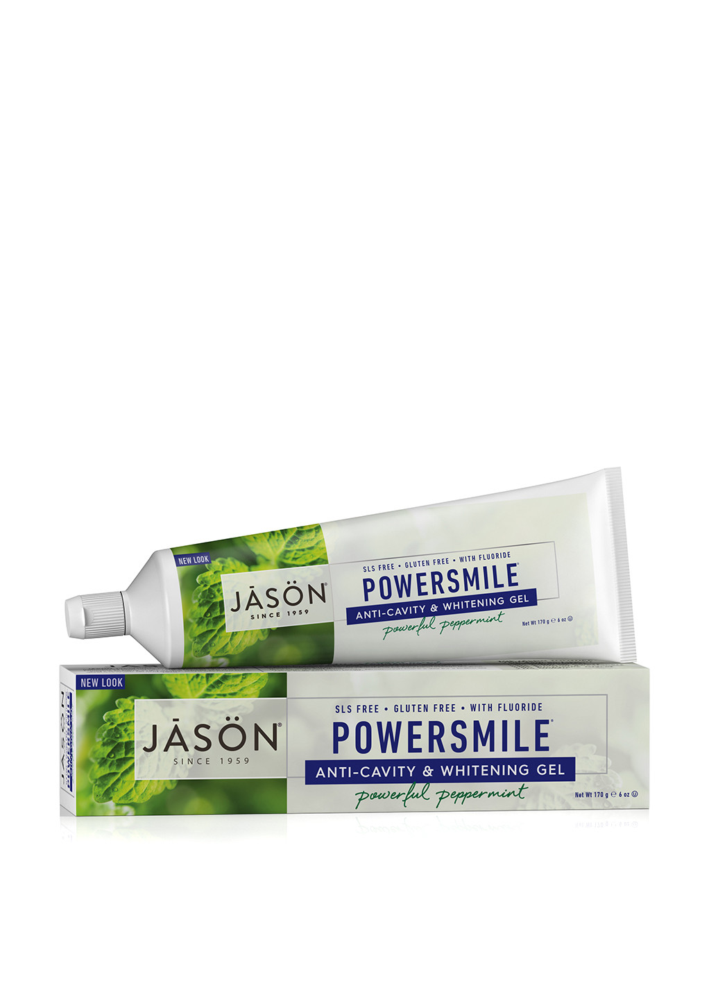 Гелевая зубная паста отбеливающая с коэнзимом Q10 "Сила улыбки", 170 мл Jason (13013061)