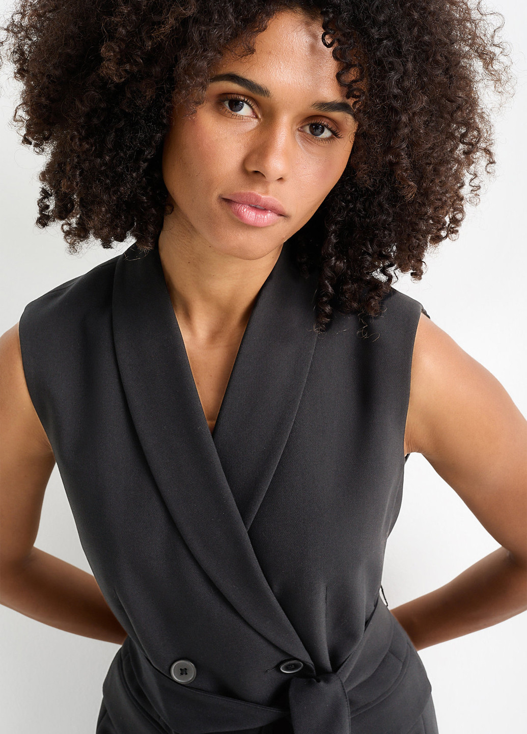 Чорна ділова, кежуал сукня сукня-жакет C&A однотонна