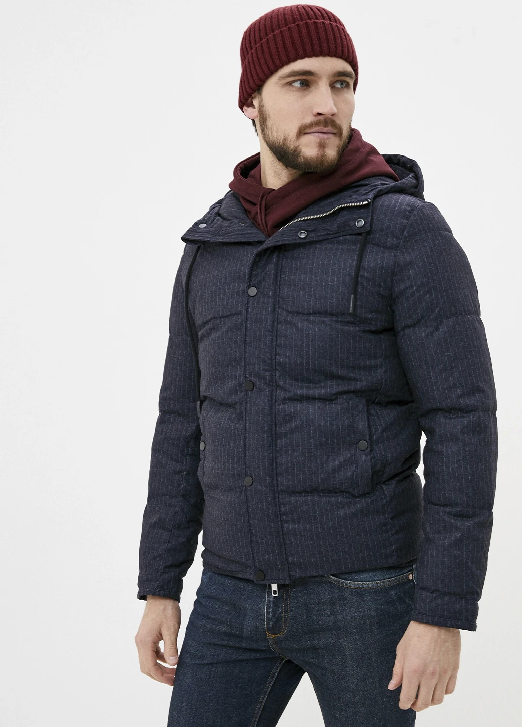 Синяя зимняя куртка Antony Morato