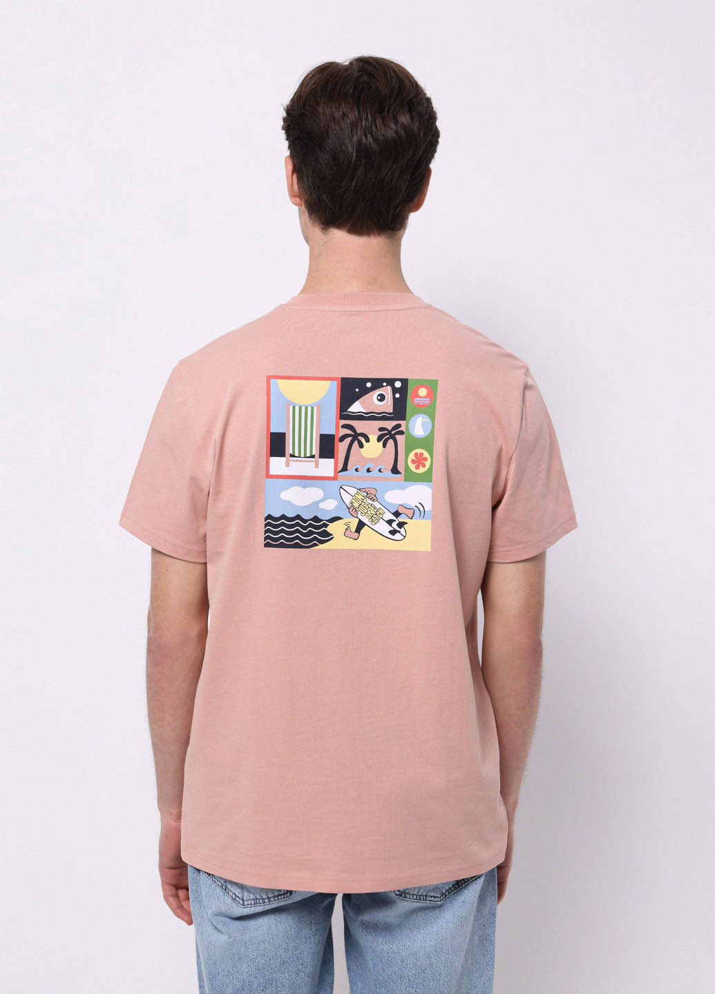 Лососевая футболка Colin's