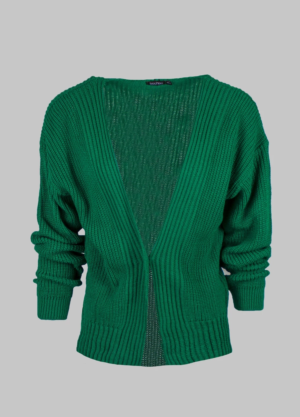 Зеленый демисезонный кардиган Boohoo