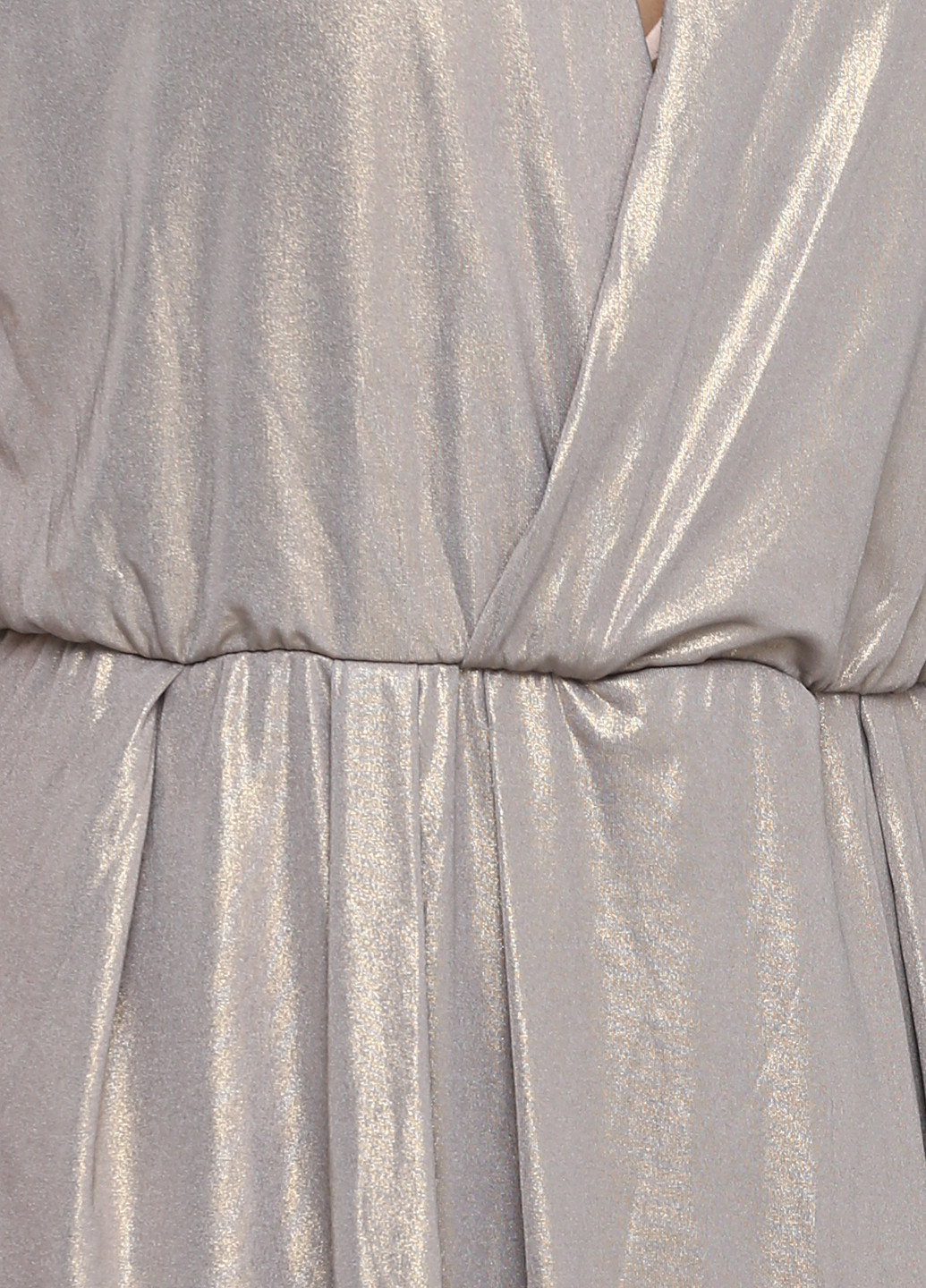 Золотой кэжуал платье на запах Josh Goot однотонное