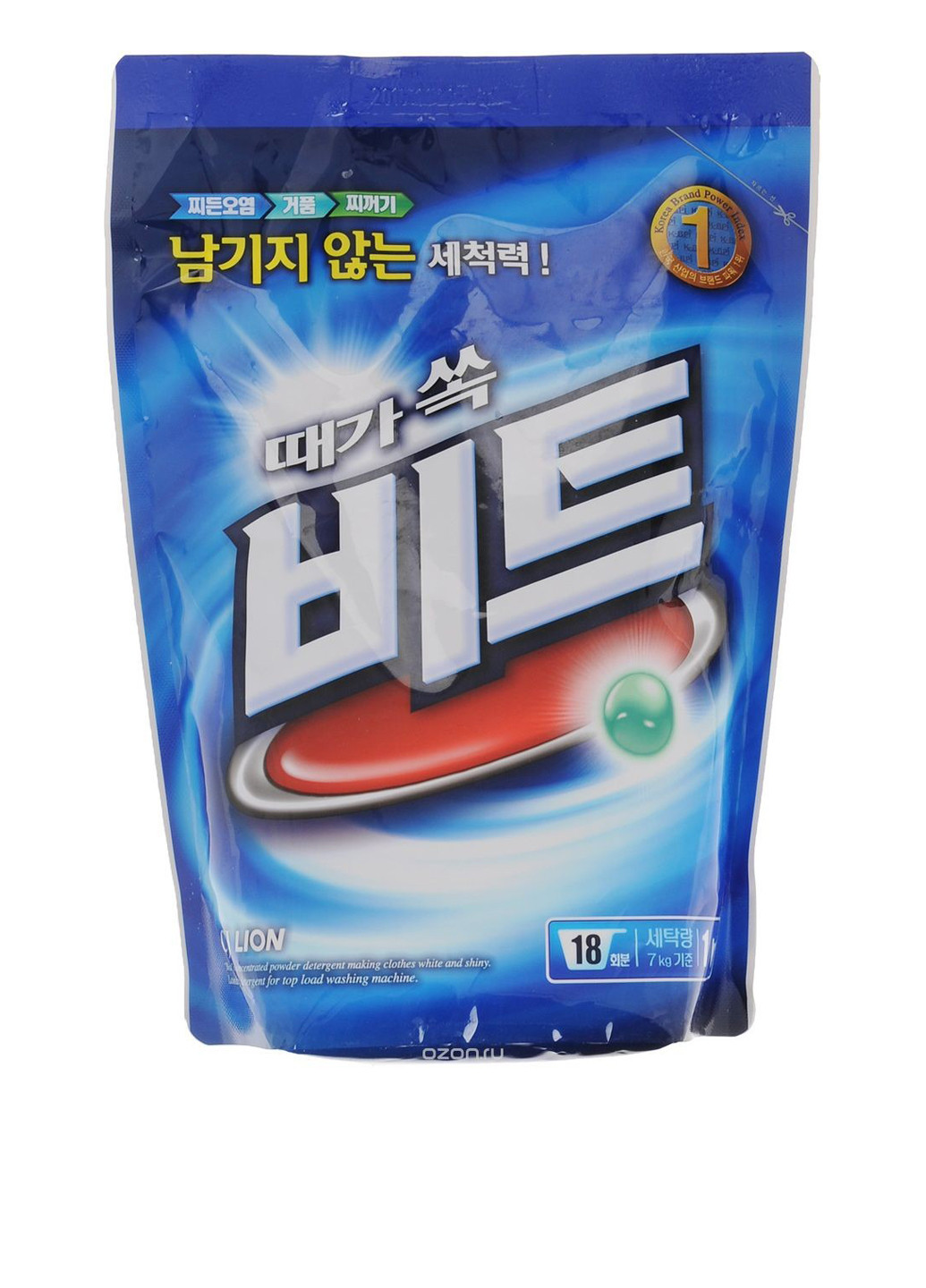 Порошок для прання концентрований, 1 кг LION KOREA (124712381)