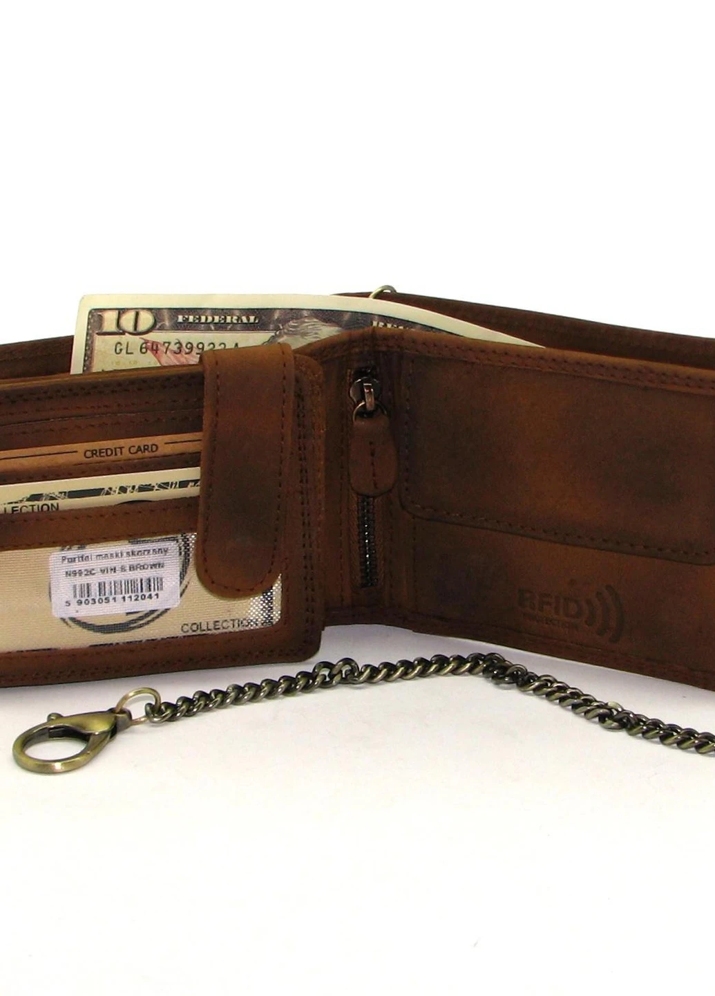 Кошелек мужской N992C-VIN-S BROWN Always Wild (253933201)