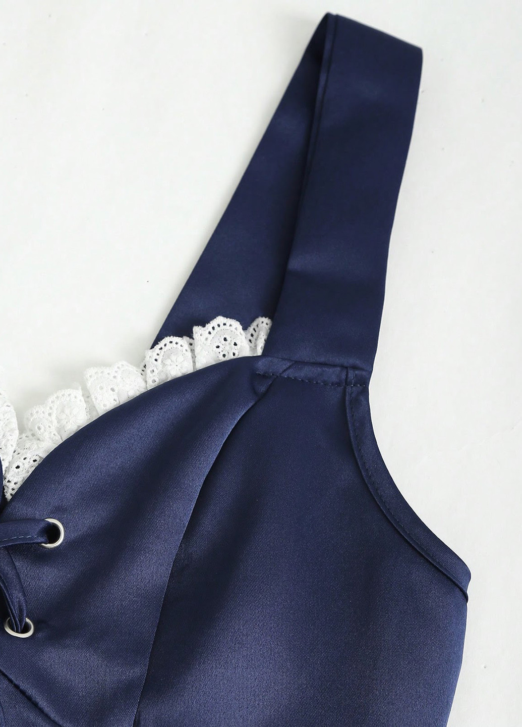 Темно-синя вечірня, коктейльна, кежуал сукня з спідницею-сонце SHEIN однотонна