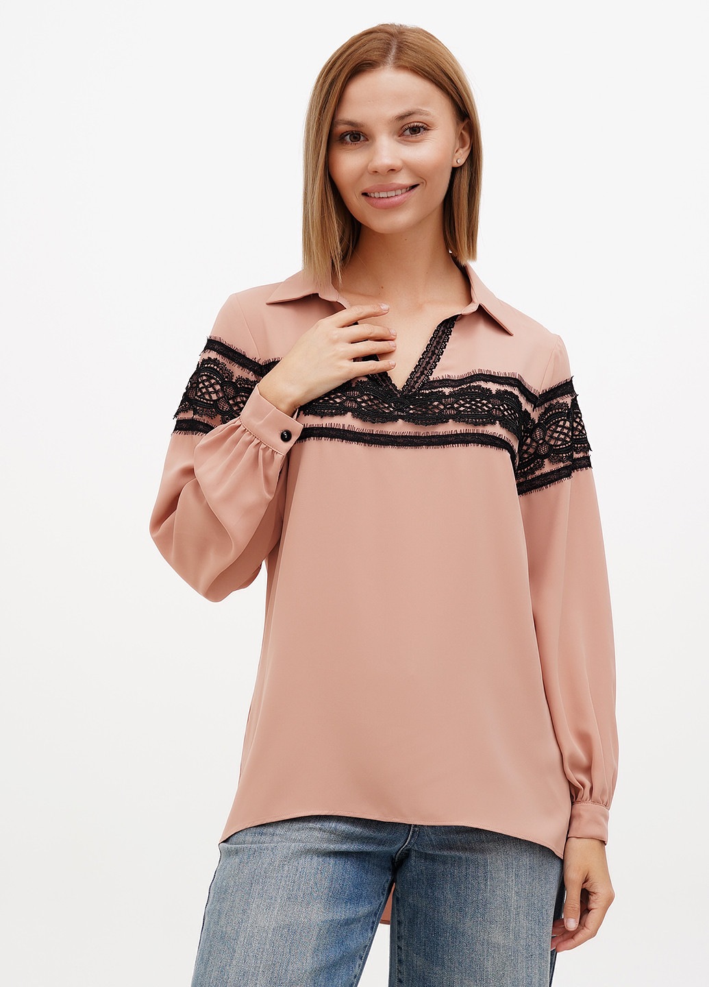 Бежева блуза Sassofono