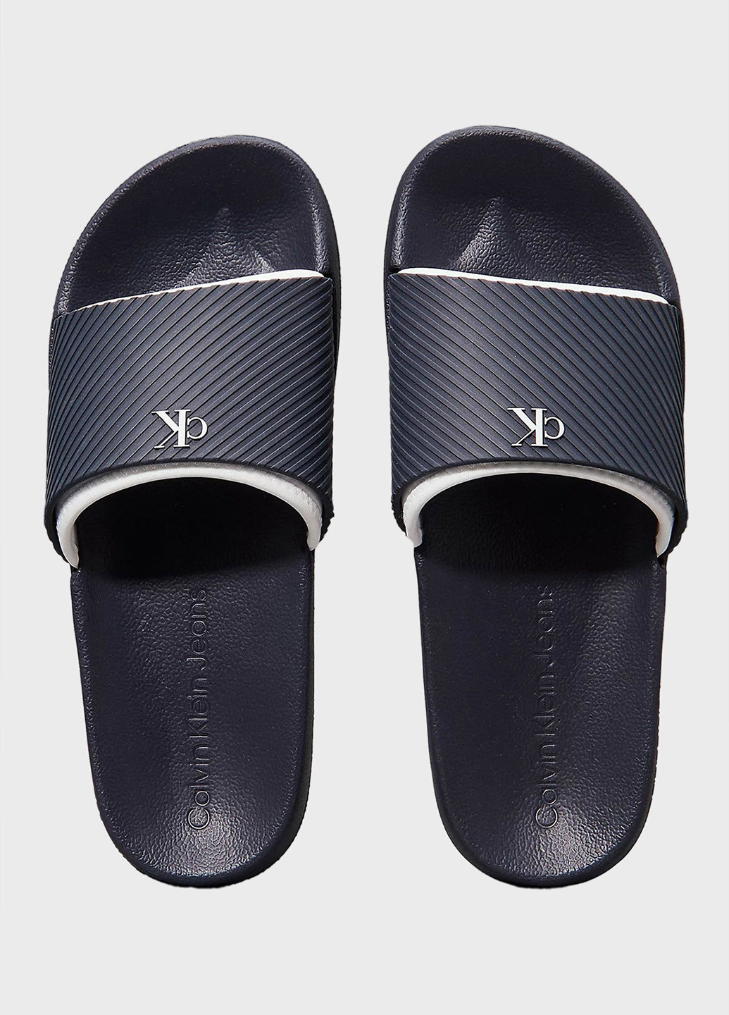 Темно-синие кэжуал шлепанцы Calvin Klein Jeans