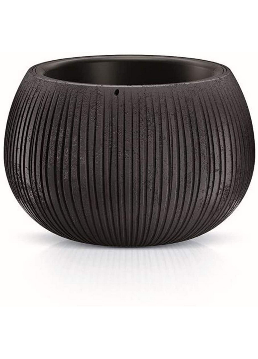 Горшок для цветов Beton Bowl Н-10 см вкладышем черный (65926-411) Prosperplast (218988461)