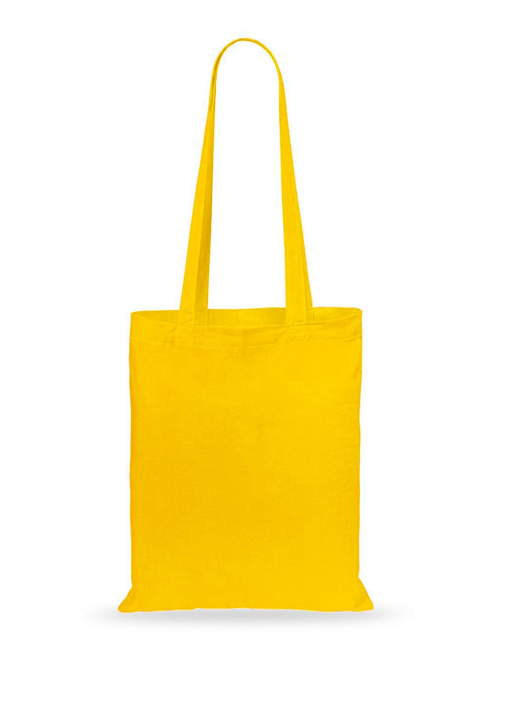 Эко-сумка шоппер из хлопка жёлтая Discover shopping (251272370)